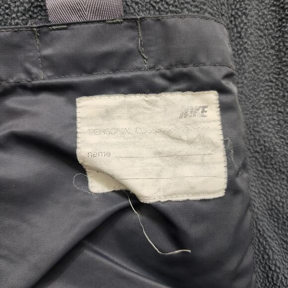 VINTAGE Y2K Nike Jacket Mens XXL Black Full Zip Puffer Windbreaker Streetwear - Picture 9 of 16